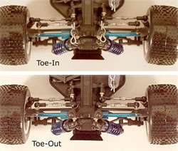RC18 Series Tuning - Toe In Toe Out