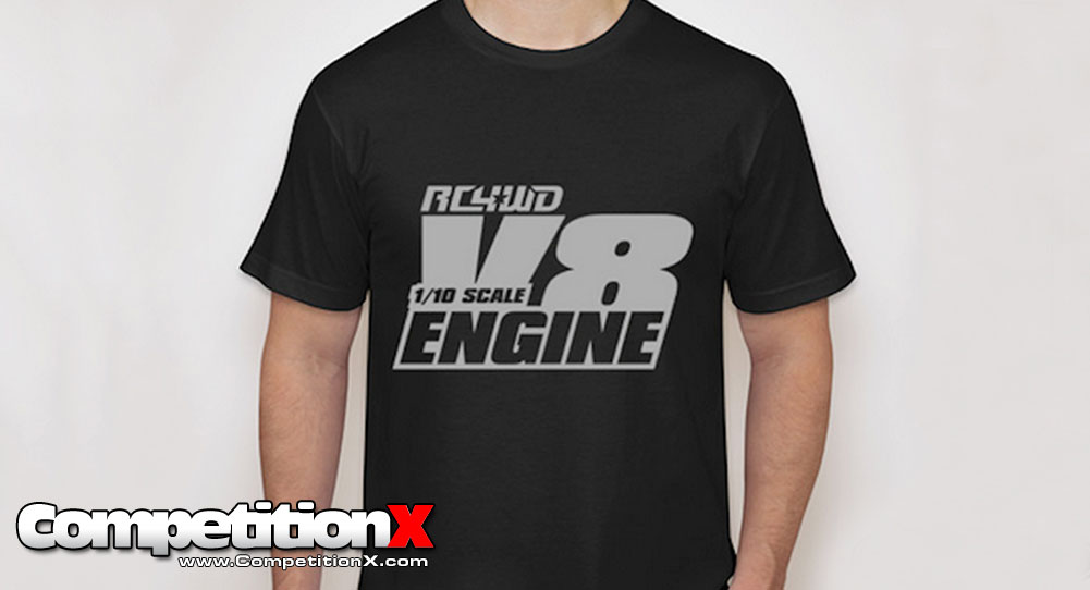 RC4WD Black V8 Engine T-Shirt
