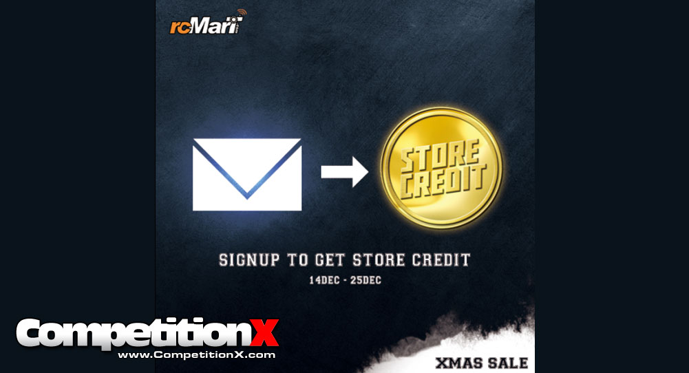 rcMart 12 Days of Christmas Store Credit Giveaway