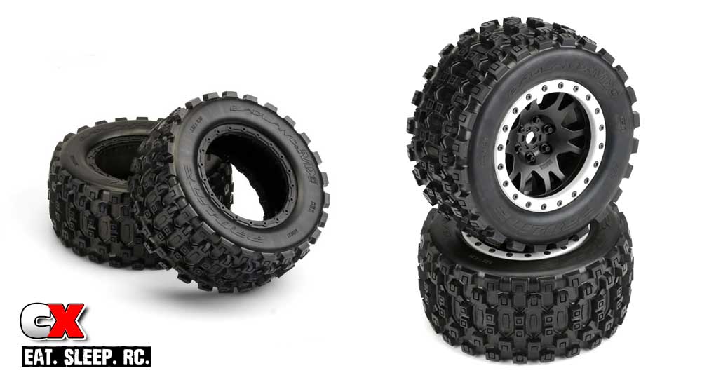 Pro-Line Racing Badlands MX43 Pro-Loc All Terrain Tires for the Traxxas X-MAXX