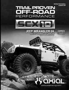 Axial SCX10 Jeep Wrangler G6 Manual