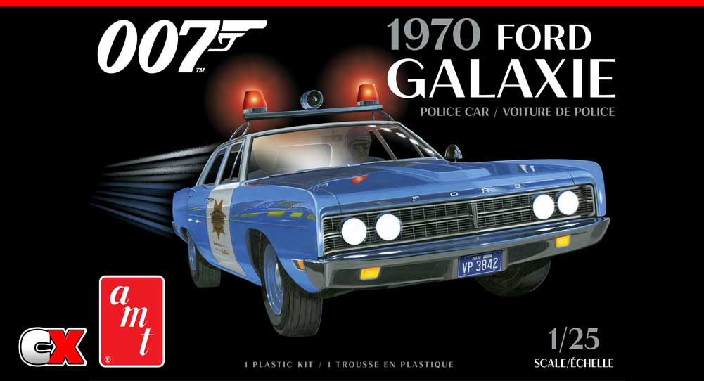 AMT 1/25 Scale 1970 Ford Galaxie Police Car (James Bond) | CompetitionX