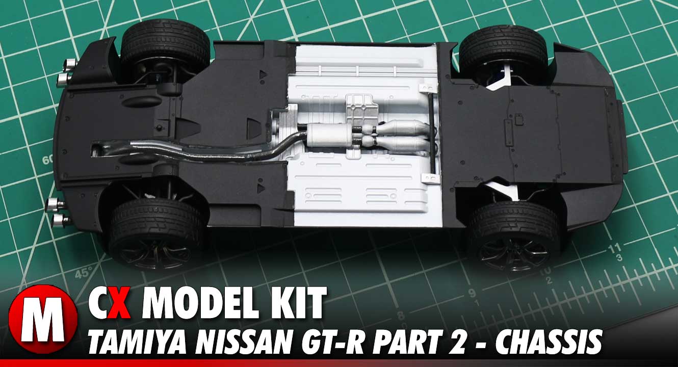 Video: Tamiya Nissan GT-R Model Kit Build Part 1 - The Chassis | CompetitionX