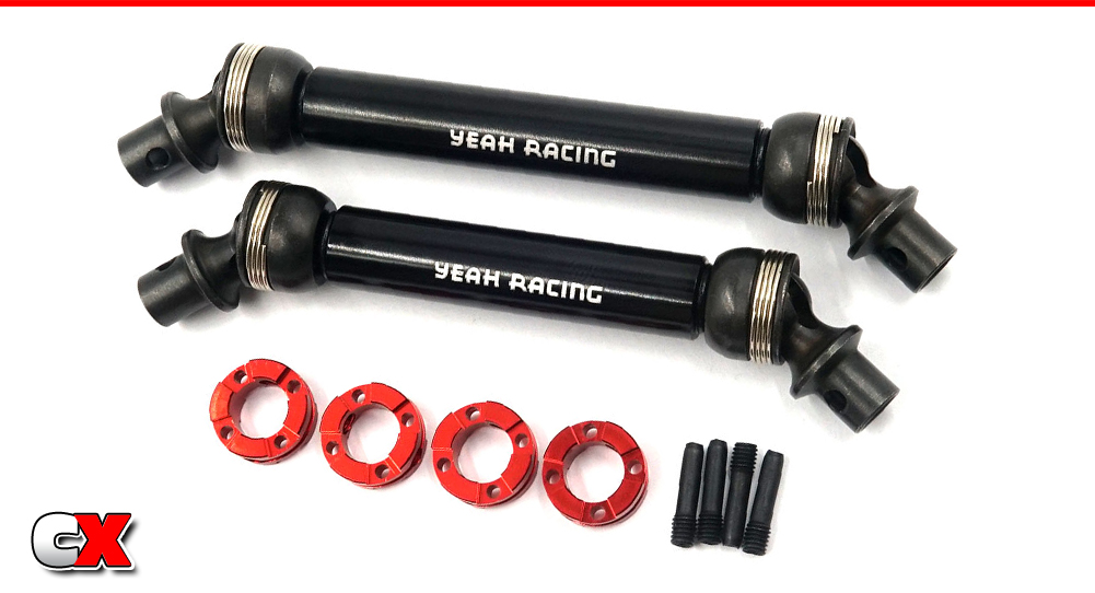 Yeah Racing HD Steel Front/Rear Center Driveshafts - Axial SCX10 III | CompetitionX