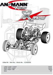 Ansmann Racing X-Pro Buggy Manual
