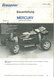Vintage graupner bumper mercury 