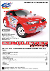 GS Racing Conqueror Rally Manual