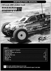 GS Racing Shadow ST1 Manual