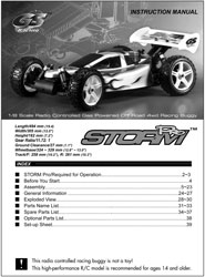 GS Racing Storm Pro Manual