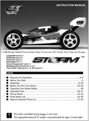 GS Racing Storm RTR Manual