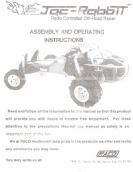 RACO Jac-Rabbit Manual