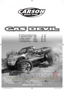 Carson Modelsport Gas Devil Manual