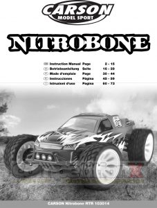 Carson Modelsport Nitro Bone Manual