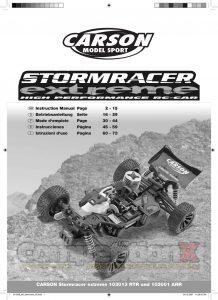 Carson Modelsport Stormracer Extreme Manual