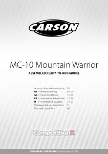 Carson Modelsport MC10 Mountain Warrior Manual