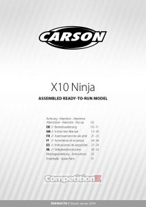 Carson Modelsport Ninja X10 Manual