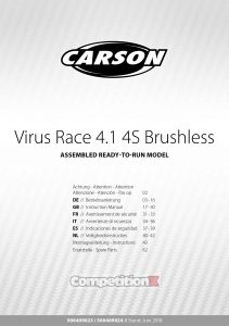 Carson Modelsport Virus Race 4.1 4S Brushless Manual