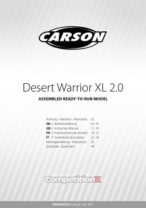 Carson Modelsport XL Desert Warrior 2.0 Manual