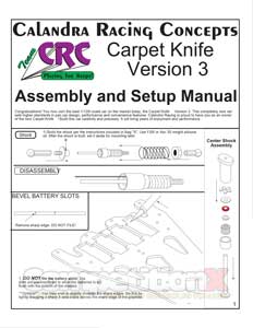 Team CRC Carpet Knife V3 Manual