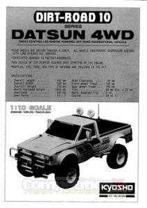 Kyosho Dirt-Road 10 Datsun 4WD Manual