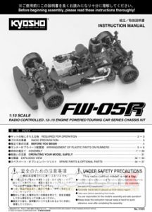 Kyosho FW-05R Series Manual
