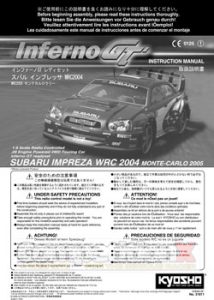 Kyosho Inferno GT Manual