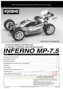 Kyosho Inferno MP7.5 Manual