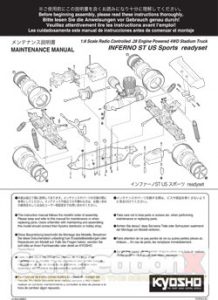 Kyosho Inferno ST 2 US Sports Manual