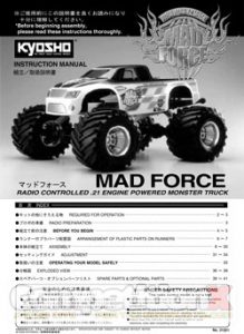 Kyosho Mad Force Manual