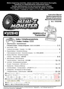 Kyosho Mini-Z MT (MF) Type 1 Manual