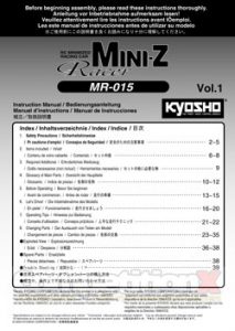 Kyosho Mini-Z MR-015 Manual