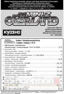 Kyosho Mini-Z Overland Manual