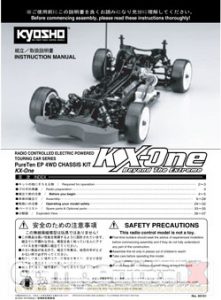 Kyosho Pure Ten EP KX-One Manual