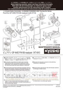 Kyosho Pure Ten GP FW-06 Manual