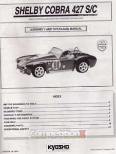 Kyosho Shelby Cobra 427 SC Manual