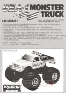 Kyosho USA-1 Electric Monster Truck Manual