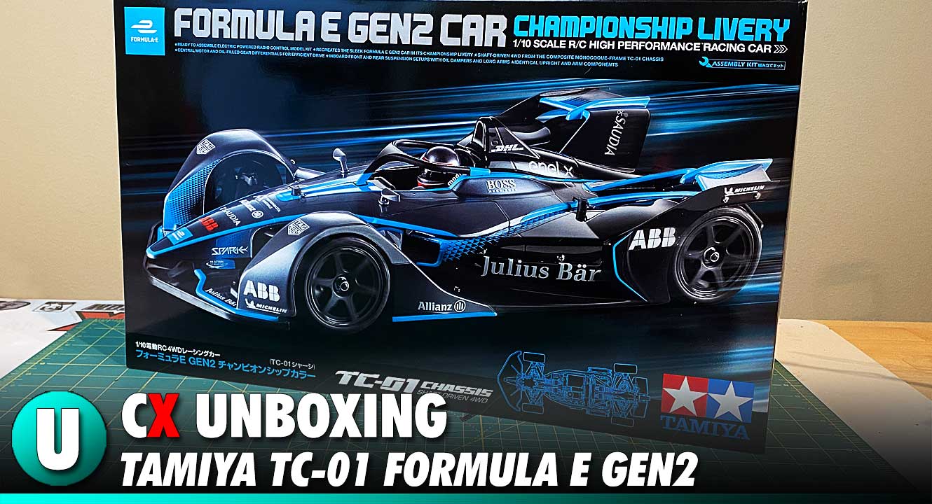 Video Tamiya Tc 01 Formula E Gen2 Unboxing Competitionx